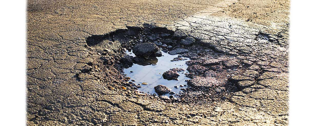 Minimizing the damage caused by potholes